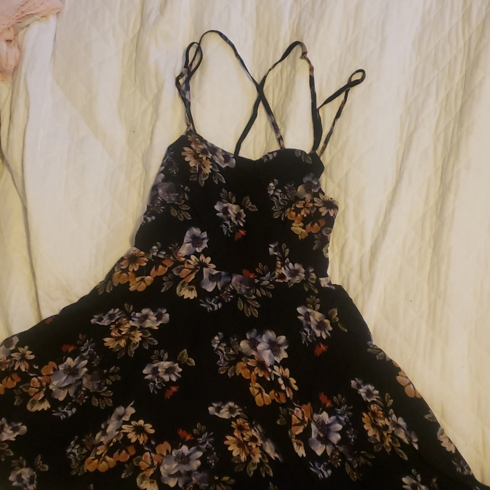 Open back skater dress